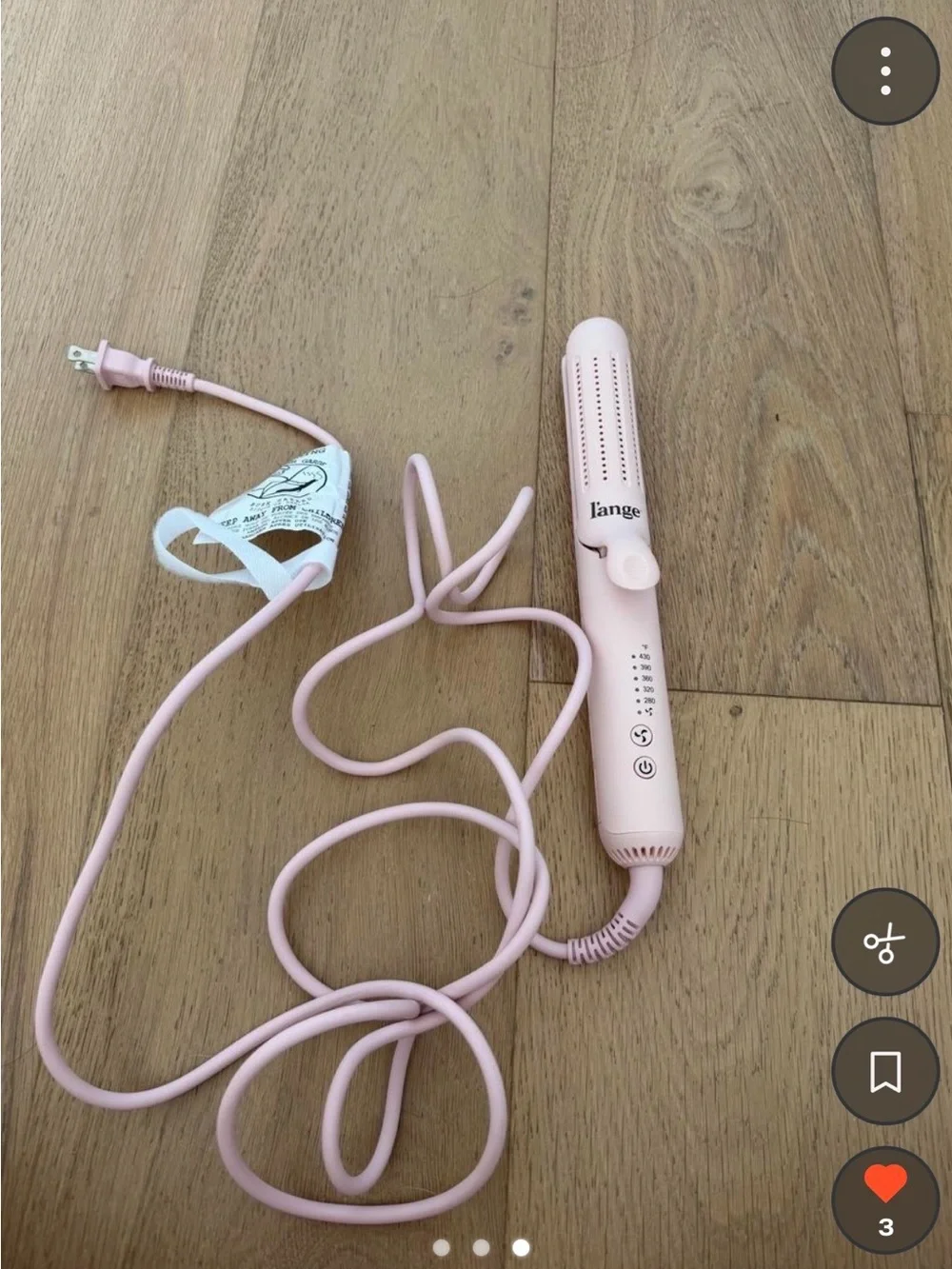Lange Pink Compact Hair Styler